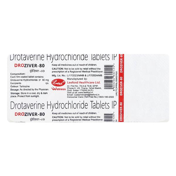 Droziver 80mg Tablet 10'S