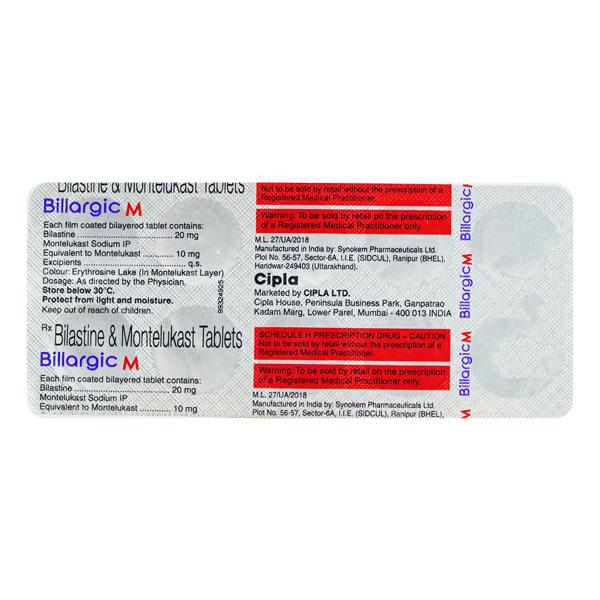 BILLARGIC M Tablet 10's