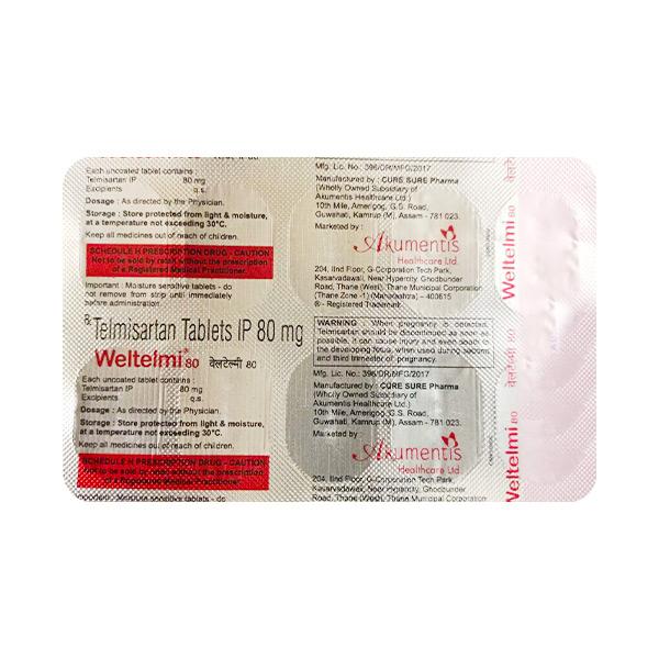 Weltelmi 80mg Tablet 10'S