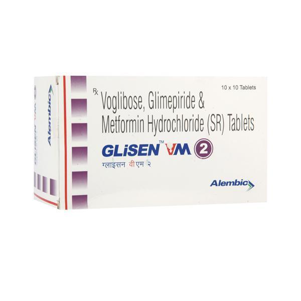 Glisen VM 2mg Tablet 10'S