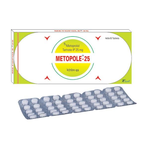 METOPOLE 25mg Tablet 10's