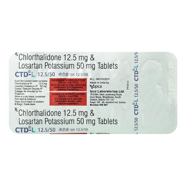 CTD L 12.5/50mg Tablet 10'S