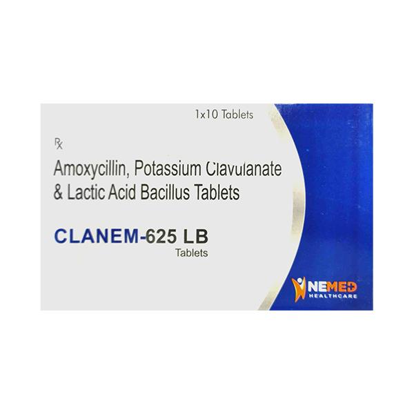 CLANEM 625 LB Tablet 10's