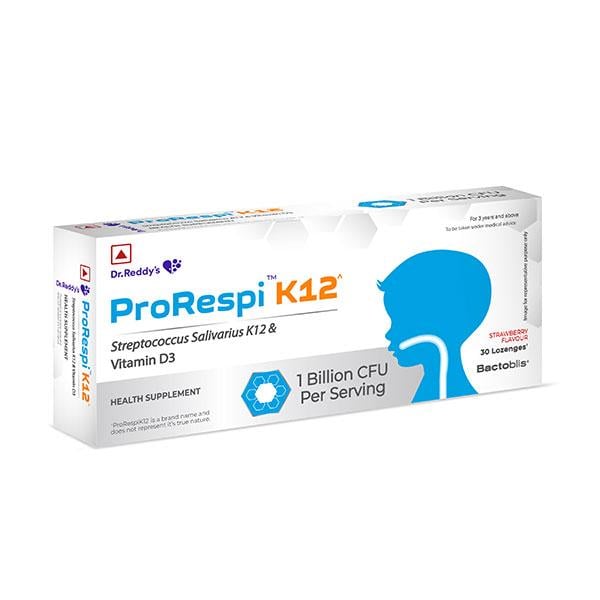 PRORESPI K12 STRAWBERRY FLAVOUR Lozenges 30's