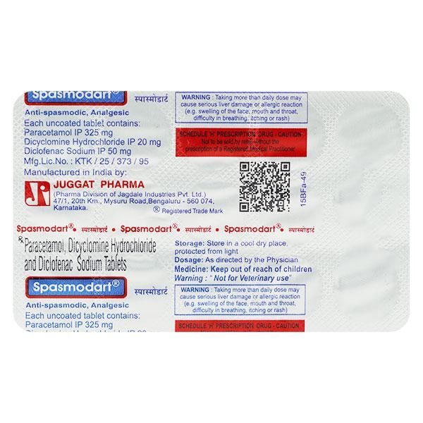 SPASMODART Tablet 15's