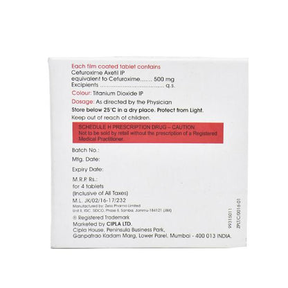 Cefasyn 500mg Tablet 4'S