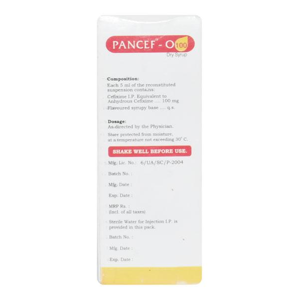 PANCEF O 100 PINEAPPLE FLAVOUR Dry Syrup 30ml