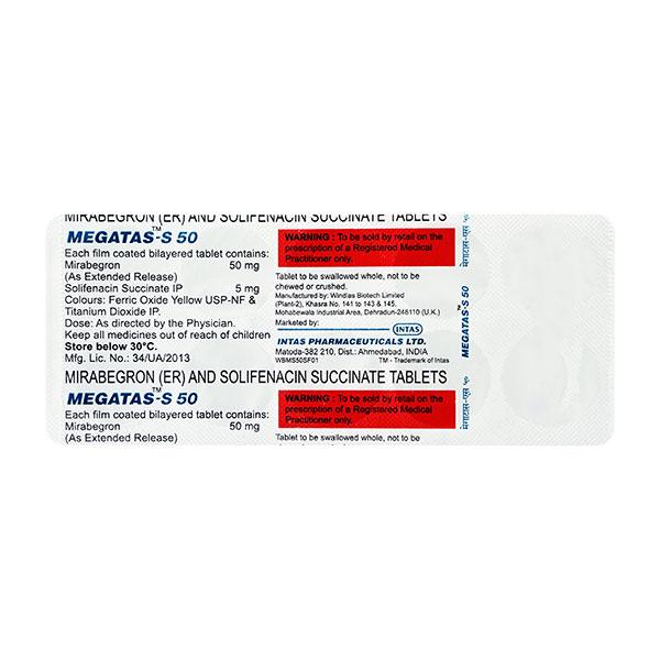 MEGATAS S 50 Tablet 10's