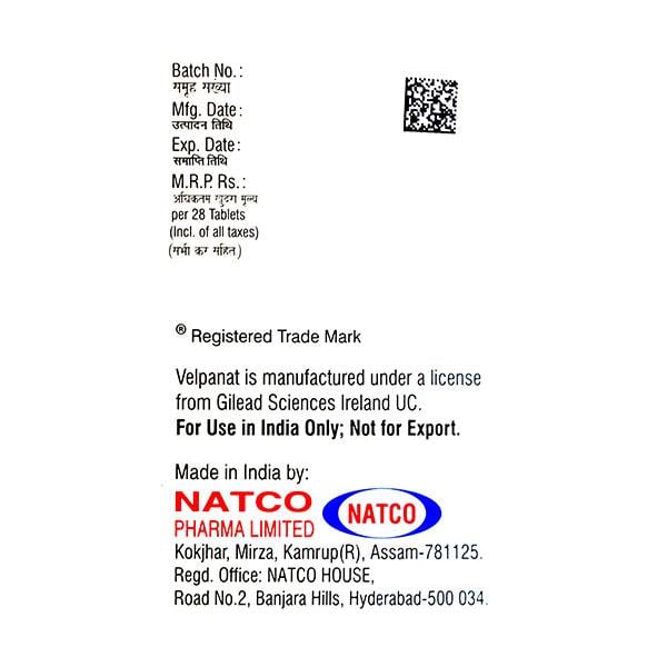 Velpanat Tablet 28'S