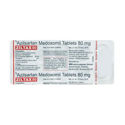 Ziltax 80mg Tablet 10'S