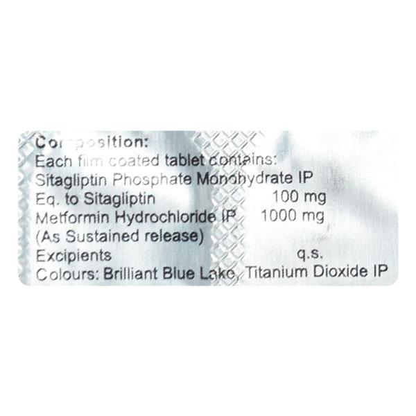 SITAMAX M 100/1000mg Tablet 10's