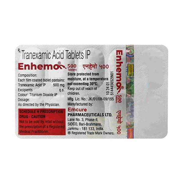 ENHEMO 500 Tablet 10's