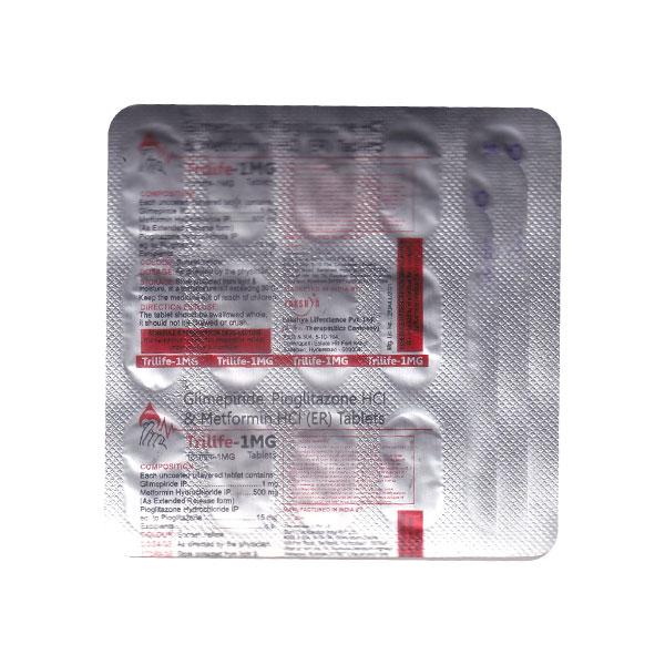 TRILIFE 1mg Tablet 15's