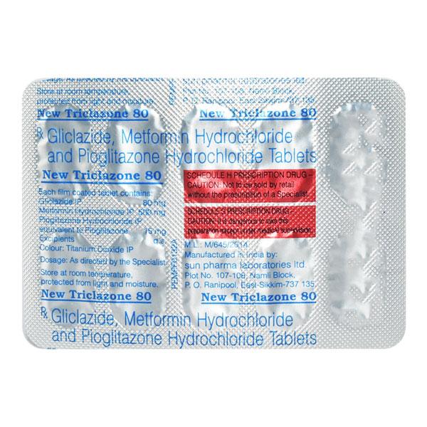 NEW Triclazone 80mg Tablet 10'S
