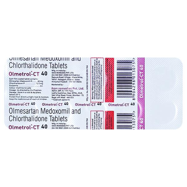 OLMETROL CT 40mg Tablet 10's