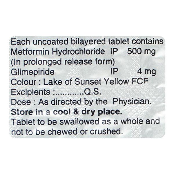 ZORYL M 4mg Tablet 15's