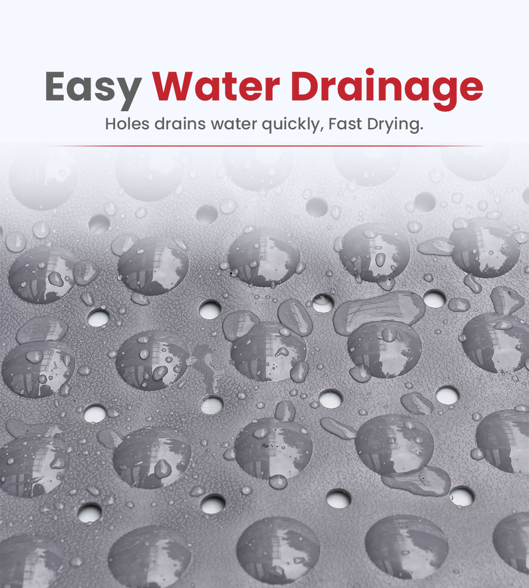 Anti Slip Mat for Bathroom Grey