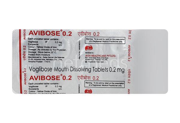 Avibose 0.2mg Tablet 10'S