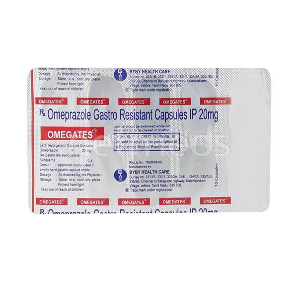 Omegates 20mg Capsule 10'S
