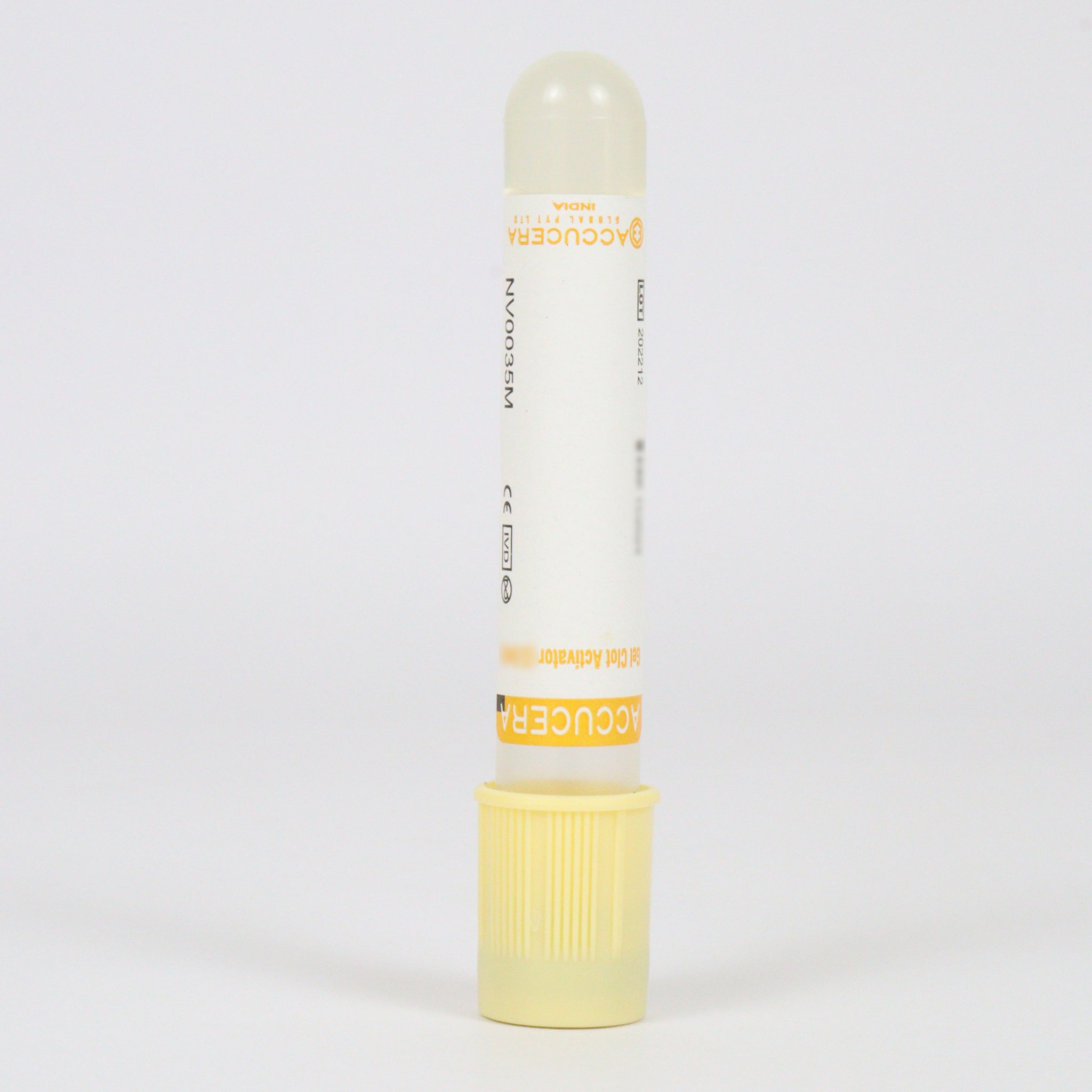 Accucera Gel and Clot Activator Blood Collection Tube