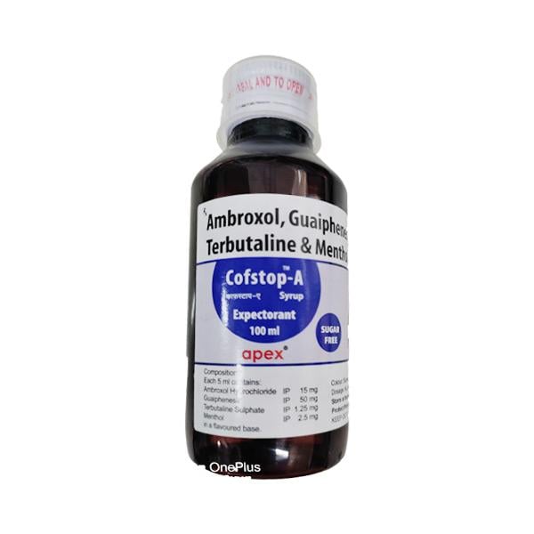 Cofstop A Sugar Free Expectorant 100ml
