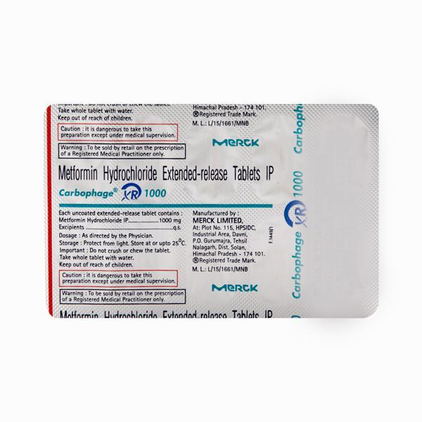 Carbophage XR 1000 Tablet 10 'S