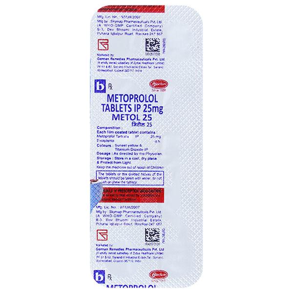 METOL 25 Tablet 10's