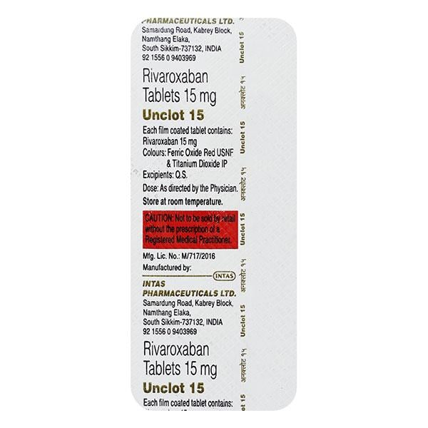 UNCLOT 15 Tablet 10's