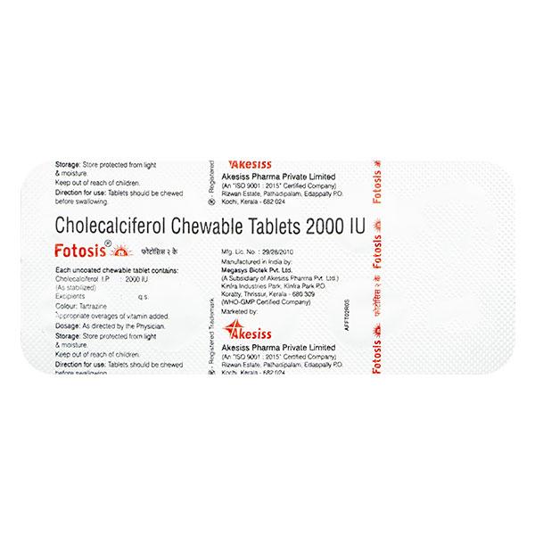 FOTOSIS 2k Chewable Tablet 10's