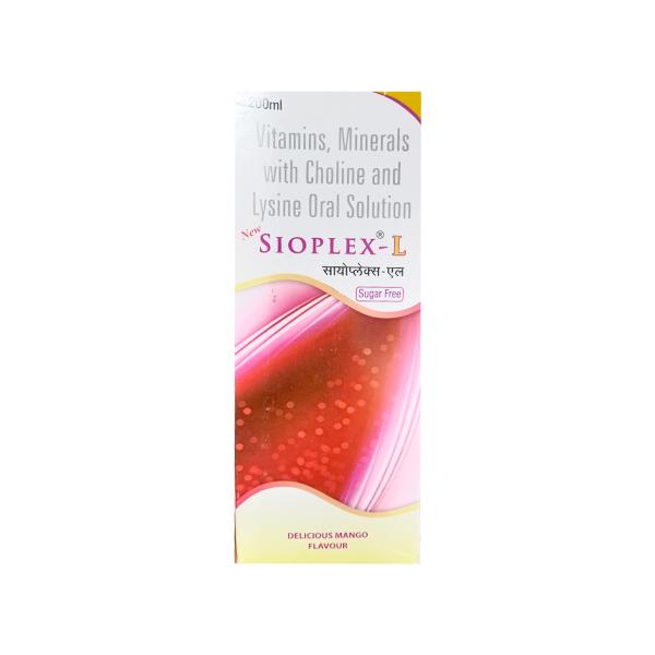 NEW Sioplex L Sugar Free Delicious Mango Flavour Oral Solution 200ml