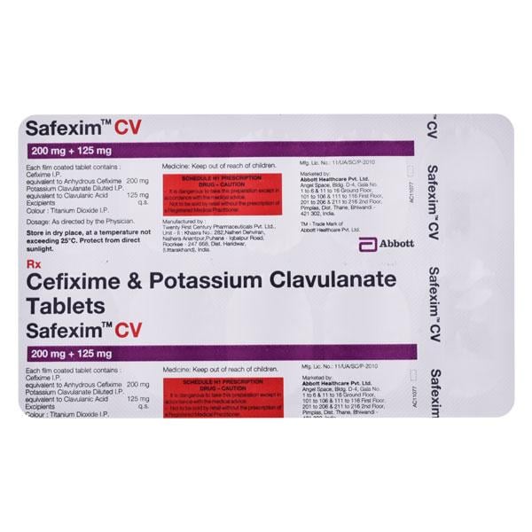 Safexim CV Tablet 10'S