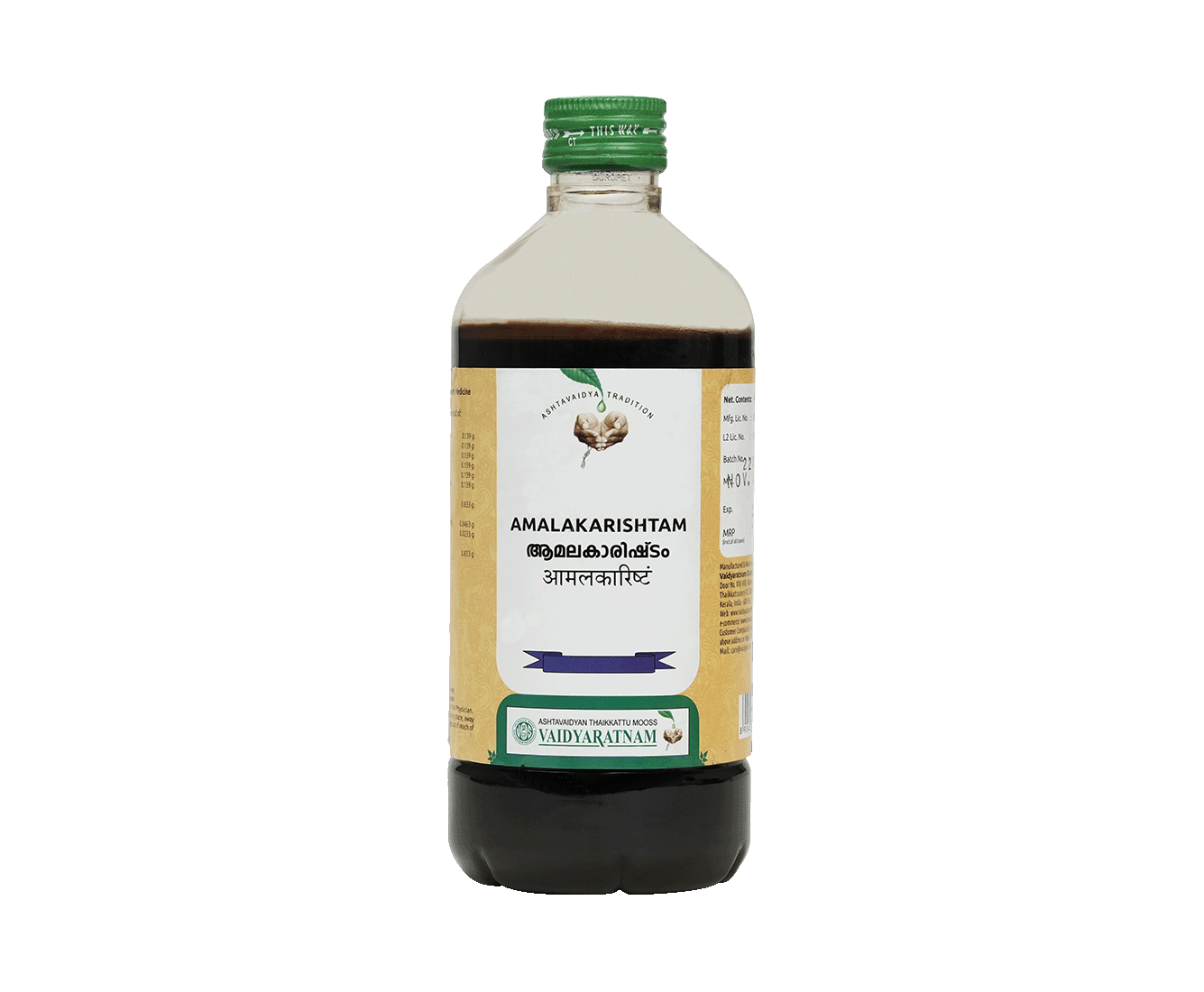 Amalakarishtam 450 ml - Vaidyaratnam Ayurveda