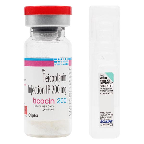 Ticocin 200mg Injection 1's