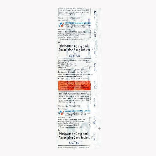 Extel AM 40/5mg Tablet 10'S