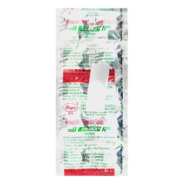 Zovax 250mg Tablet 10'S