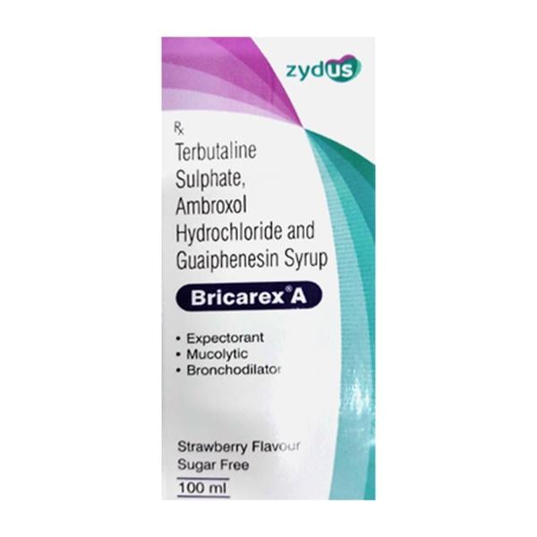 BRICAREX A SUGAR FREE STRAWBERRY FLAVOUR Syrup 100ml