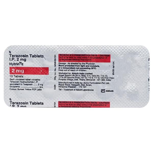 Hytrin 2mg Tablet 10'S