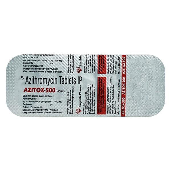AZITOX 500mg Tablet 3's