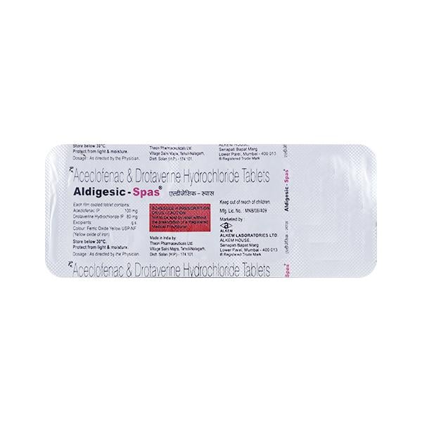 ALDIGESIC SPAS Tablet 10's