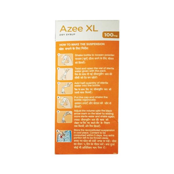 AZEE XL PEPPERMINT FLAVOUR 100mg Dry Syrup 30ml