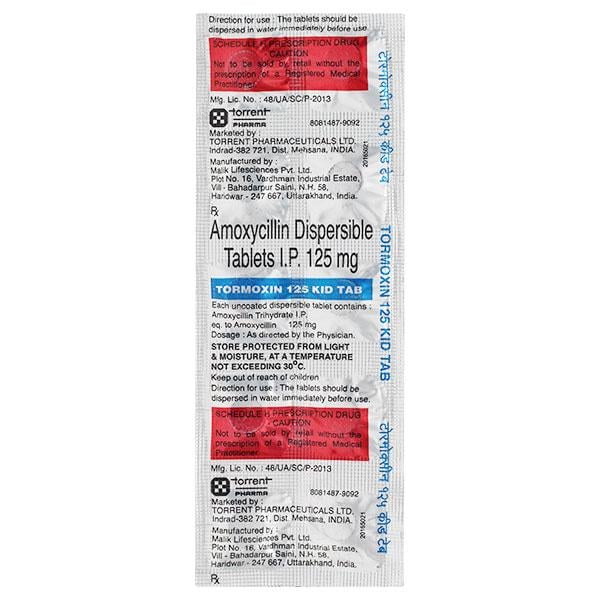 TORMOXIN KID 125mg Tablet 10's