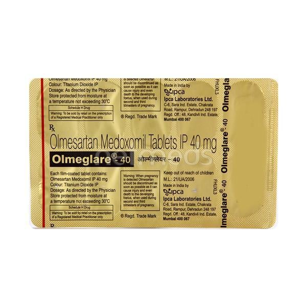 Olmeglare 40mg Tablet 10'S