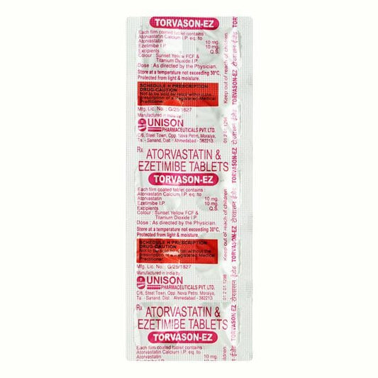 Torvason EZ 10/10mg Tablet 10'S