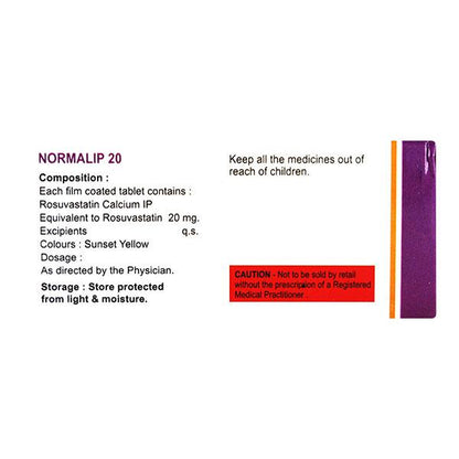 Normalip 20mg Tablet 10'S