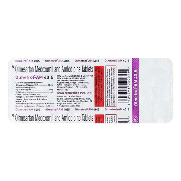 OLMETROL AM 40 Tablet 10's