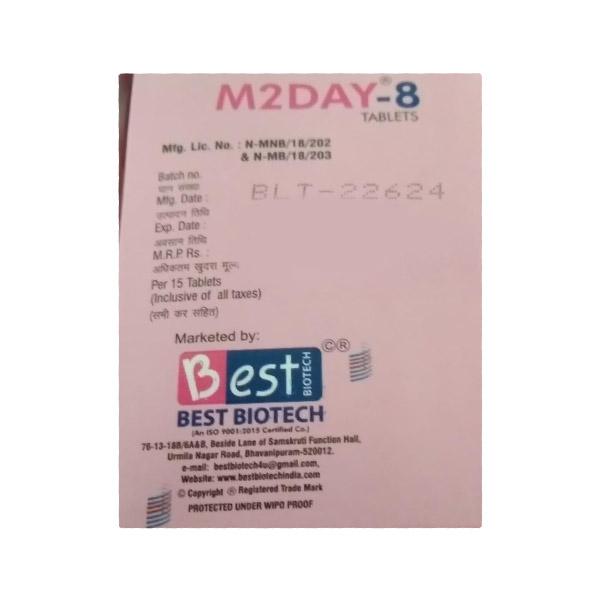 M2DAY 8 Tablet 15's