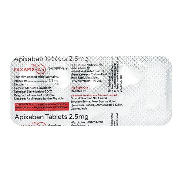 FAXAPIX 2.5 Tablet 10's