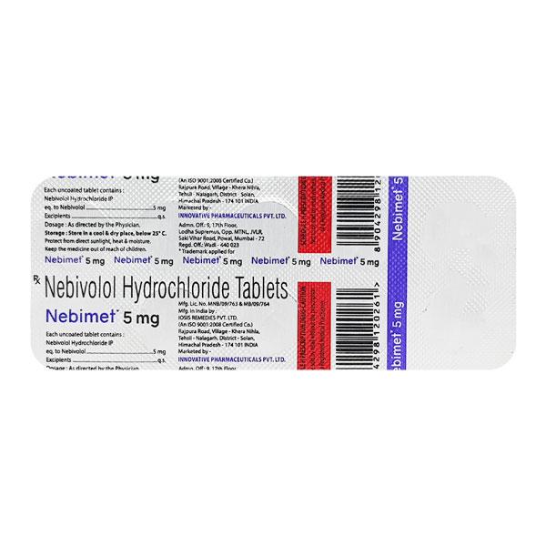 NEBIMET 5mg Tablet 10's
