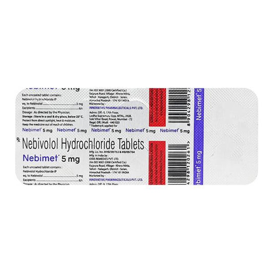 NEBIMET 5mg Tablet 10's