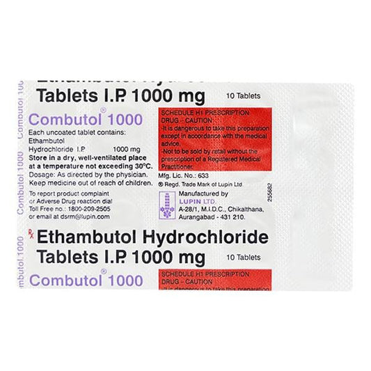COMBUTOL 1GM TABLET 10'S
